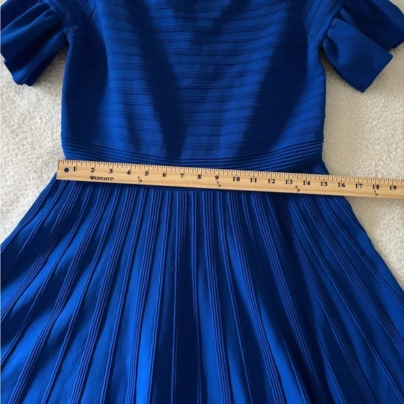 Ted Baker London Women’s Off Shoulder Blue Dress Size 4 - Picture 8 of 12